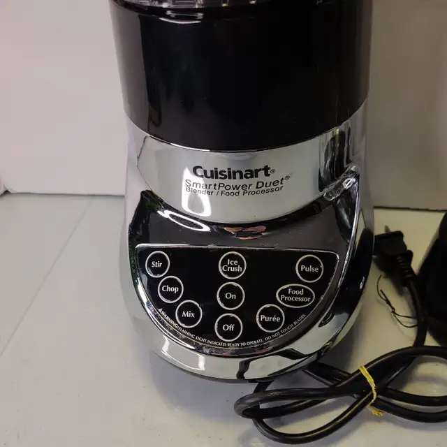 Cuisinart Smartpower Duet /Food Processor 7 Speed Blender Brushe in Processors, Blenders & Juicers in Ottawa - Image 4