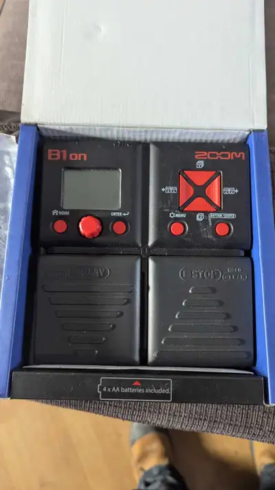 Zoom B1on bass multi effect pedal, View more