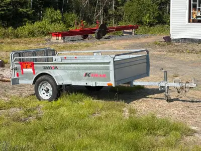 K-Trail model # 5699 single axel, galvanized utility trailer. Bought new last July from Silver’s in...