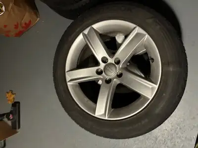 4 x Audi 17" rims with winter tires bolt pattern 5x112