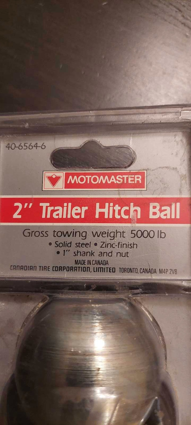 New 2" trailer hitch ball, sealed $10 in Other in Calgary - Image 2