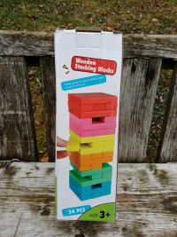 54 Pieces Stacking Blocks, For Ages 3+, Storage Bag Included 