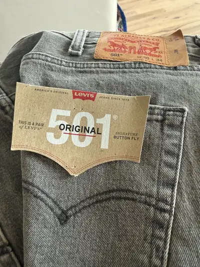 New Levis 501 Button Fly Jeans W40 L34 , View more