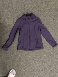 Purple waterproof soft shell jacket from mountain warehouse size