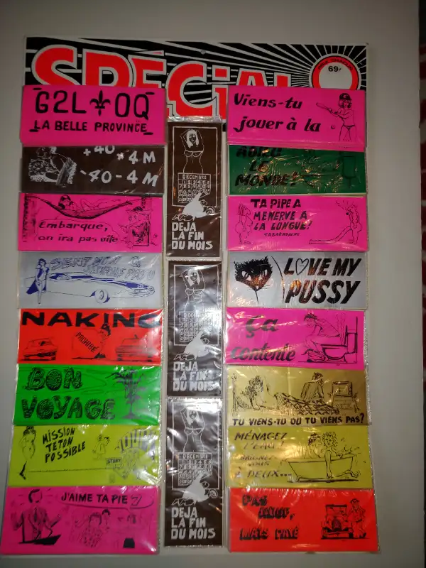 panneau affiche enseigne magasin sticker collant joke blague in Arts & Collectibles in Laurentides - Image 2