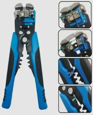 Mastercraft Self-Adjusting Wire Stripper and Cutter Combo, Blue, View more
