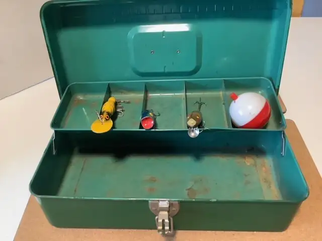 Very well used Fishing Tackle Box62863272122626122