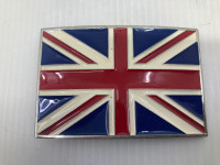 Boucle ceinture drapeau Royaume uni " Union Jack" émail
