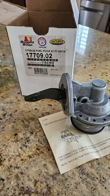 Brand new in box OEM replacement fuel pump.FUEL PUMP MECHANICAL Additional Details: Replaces OE: 119...
