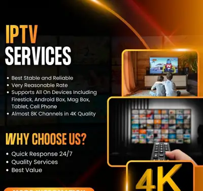 ULTIMATE 4K TV SERVICES AVAILABLE, View more