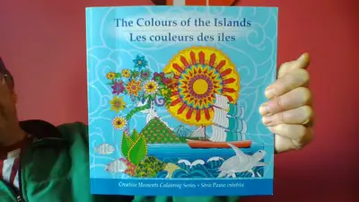 The COLOURS of the ISLANDS Colouring Book softcover, View more