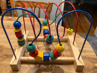 Wooden toy blocks & balls