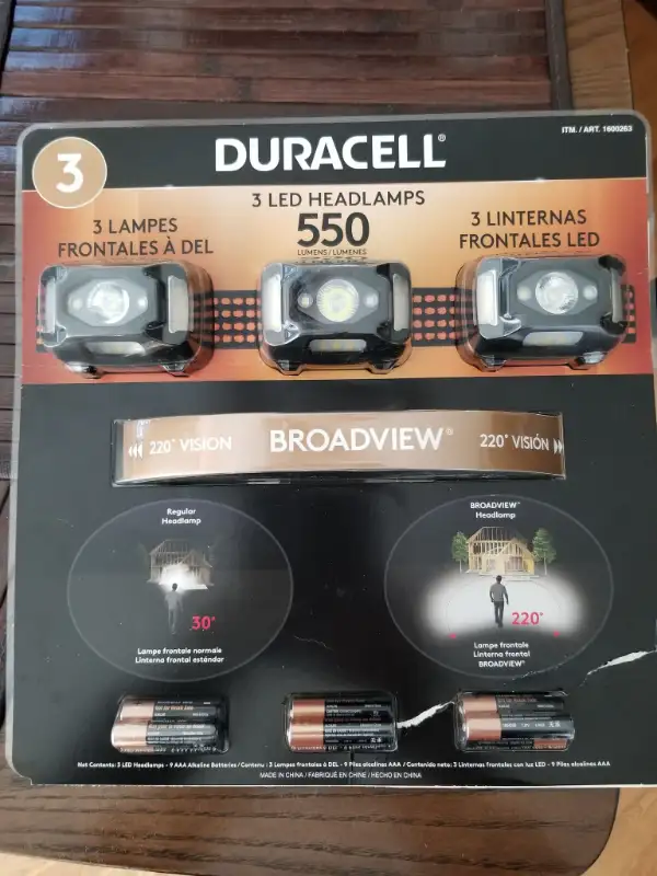 Duracell LED Headlamps in Other in Calgary - Image 2