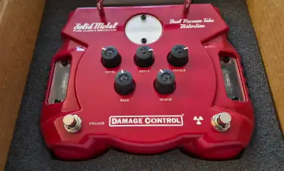 Rare USA-Made Damage Control “Solid Metal” Dual Tube Distortion Pedal. This beast from the early 200...