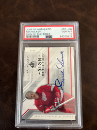 2006 SP Authentic Hockey Gordie Howe Autograph Card PSA 10 Pop 2