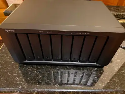 Excellent 100% working condition. Flawless cosmetics. 8 bay. 6 x 4TB western digital drives. Network...