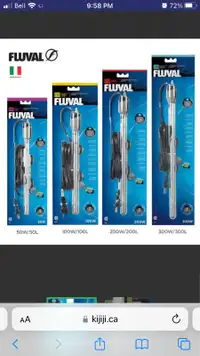 Fluval Heaters Brand NEW in box (NOT refurbish)