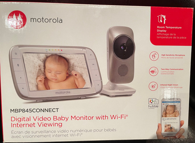 Motorola digital baby monitor with wifi internet viewing dans Barrières, moniteurs et sécurité  à Ville de Montréal