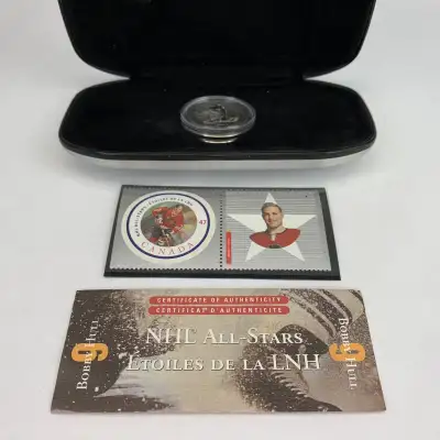 2001 NHL All-Stars Stamp and Medallion Set - Bobby Hull, View more