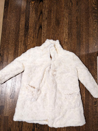 Girls winter princess jacket wedding special occasion faux fur