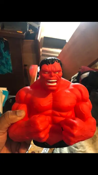 red hulk bust bank , View more
