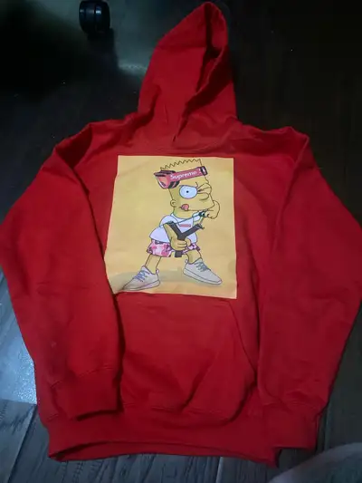 Supreme The Simpsons Bart Simpson Hoodie kids boys, View more