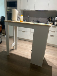 Kitchen island table with storage 
