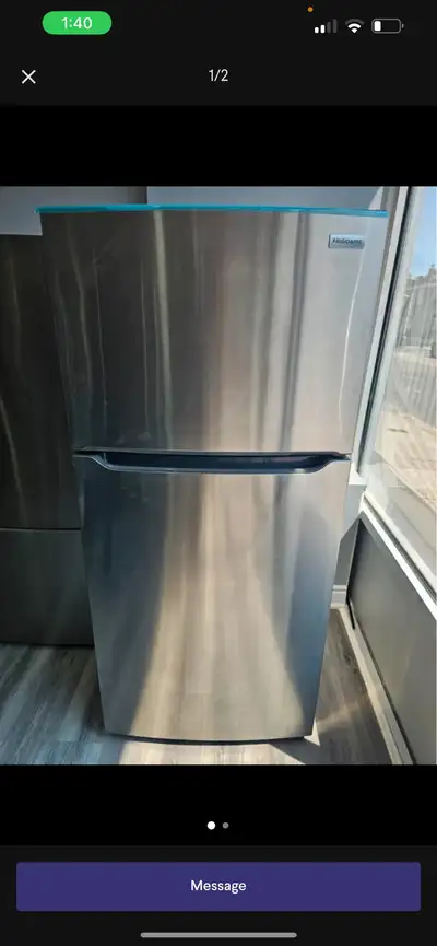 FRIGIDAIRE 18.2 cuff top freezer bottom fridge , View more