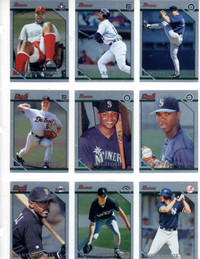 1996-98 Bowman Baseball Foil parallel 180 card lot parallel