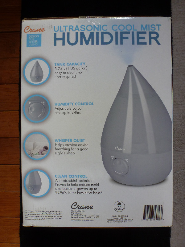 Ultrasonic Cool Mist Humidifier in Heaters, Humidifiers & Dehumidifiers in Brockville - Image 3