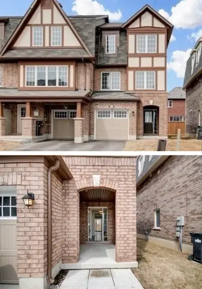 Immaculate Bright End Town House like Semi. Stewardship road Brampton 3-Storey Size 1500-2000 sqft I...