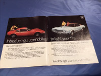 1970 Buick Opel GT, GS 455 Stage 1 Original 2 Page Ad