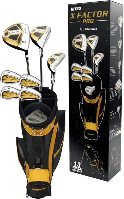 MENS right hand Nitro X Factor 13 Piece Golf Set GRAPHITE, View more