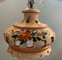 Magnifique Lampe suspendue en poterie