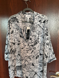 Joseph Ribkoff Paris print blouse/overshirt