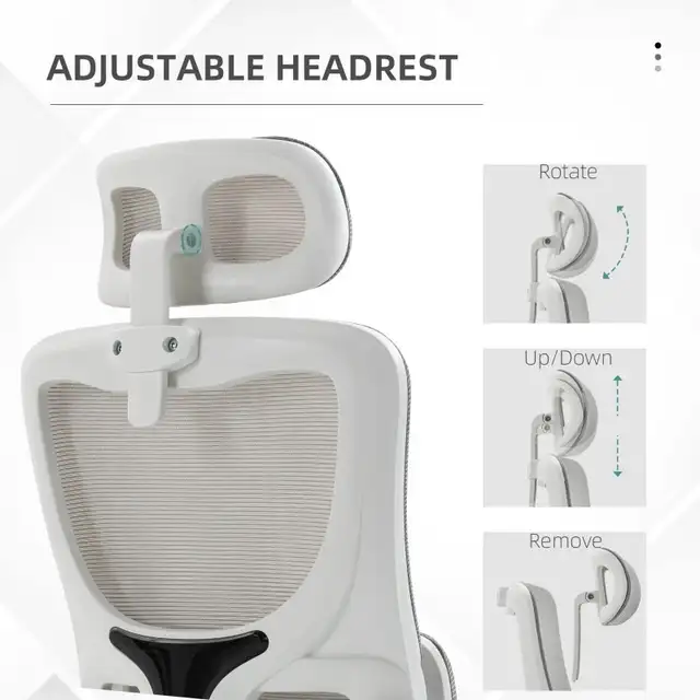 Ergonomic Office Chair, Mesh Computer Desk Chair  in Chairs & Recliners in Markham / York Region - Image 6