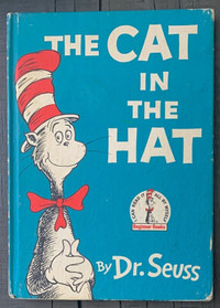 Original 1957 print of Dr Seuss The Cat in The Hat Book