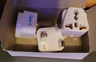 Ceptics Canada to UK, Ireland, UAE Travel Adapter (Type G) - 3 P, View more