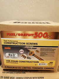 Construction Screws 8 x 3" - Best Offer