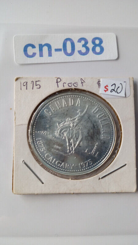 1975 Silver Canadian Dollar Calgary Alberta Canada Centennial in Arts & Collectibles in St. Catharines