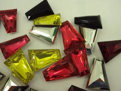 Craft and Beading Supplies Designer Beads/Acrylic Jewels Rose, Emerald/Ruby/Yellow/Black/ Clear with...