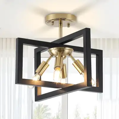 NEW: Semi Flush Mount Ceiling Light Fixture, View more