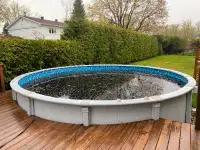 above-ground pool to give