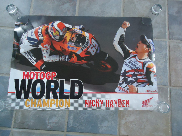 Nicky Hayden  World Champion  Collector Posters in Motorcycle Parts & Accessories in Lethbridge