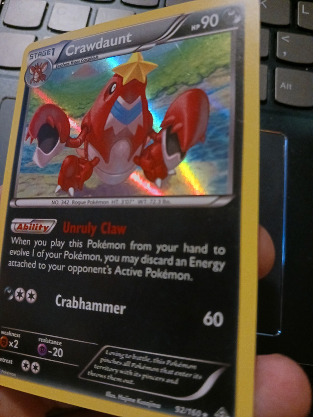 Crawdaunt Primal Clash Holo in Toys & Games in City of Halifax - Image 2