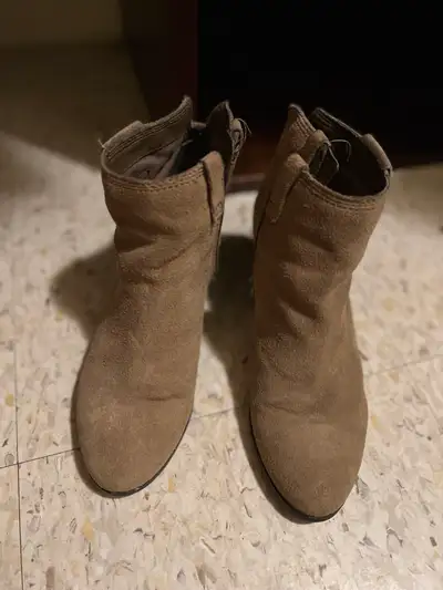 Sam Edelman Tan Suede Ankle Boots-size 7/7.5, View more