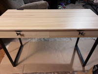 Desk with butterfly knobs