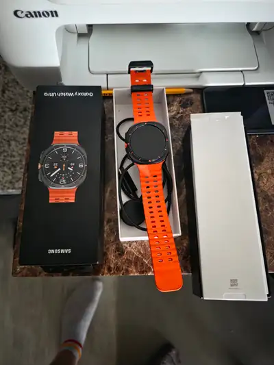 BOX INCLUDED ORANGE SAMSUNG GALAXY WATCH ULTRA FOR SALE OR TRADE, View more