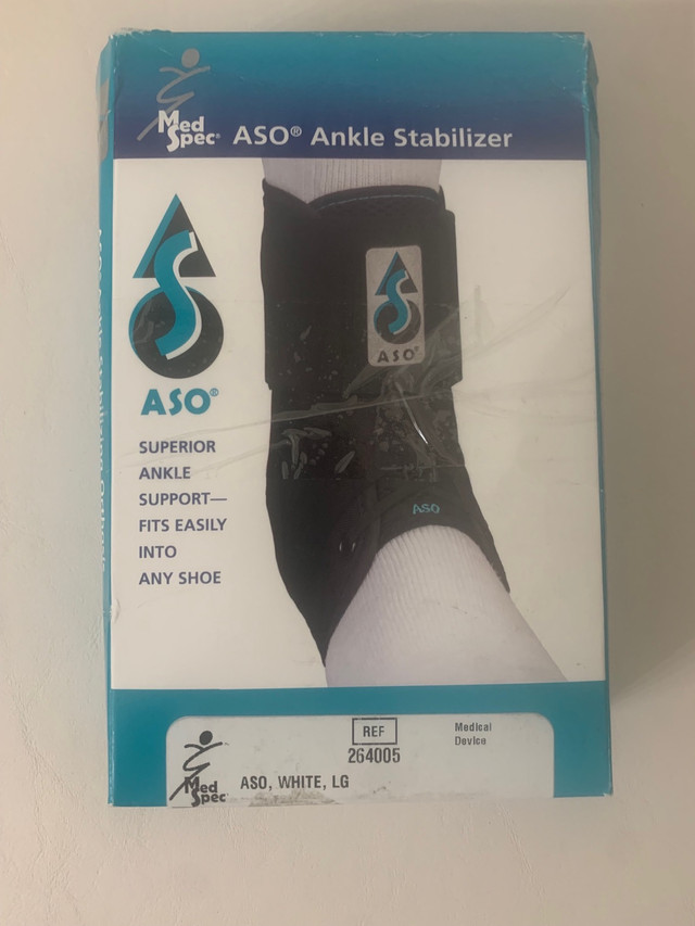 MedSpec ASO Ankle Stabilizer 264005, White, Large in Health & Special Needs in City of Toronto