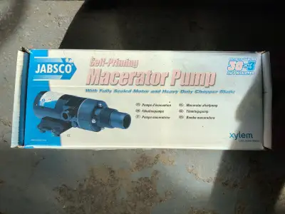 Brand New Jabsco self prime waste pump Model 18590-2092. Heavy duty DC pump for marine or RV. Moves...
